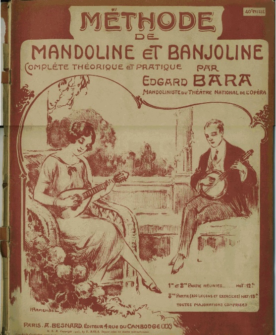 Edgar Bara - Methode de Mandoline ou Banjoline