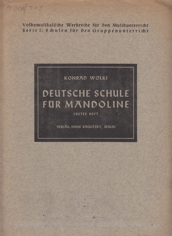 Wölki - Deutsche Schule für Mandoline - Cover