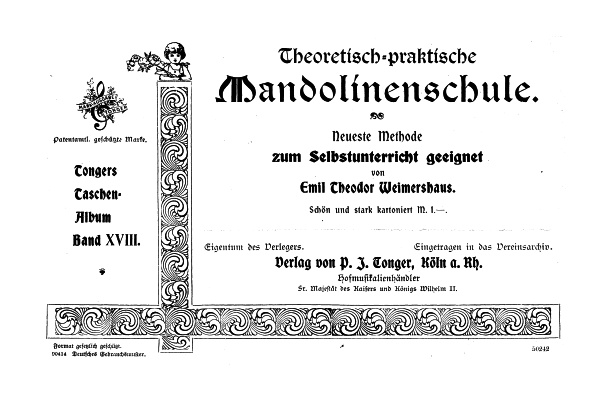 Weimershaus Mandolinenschule